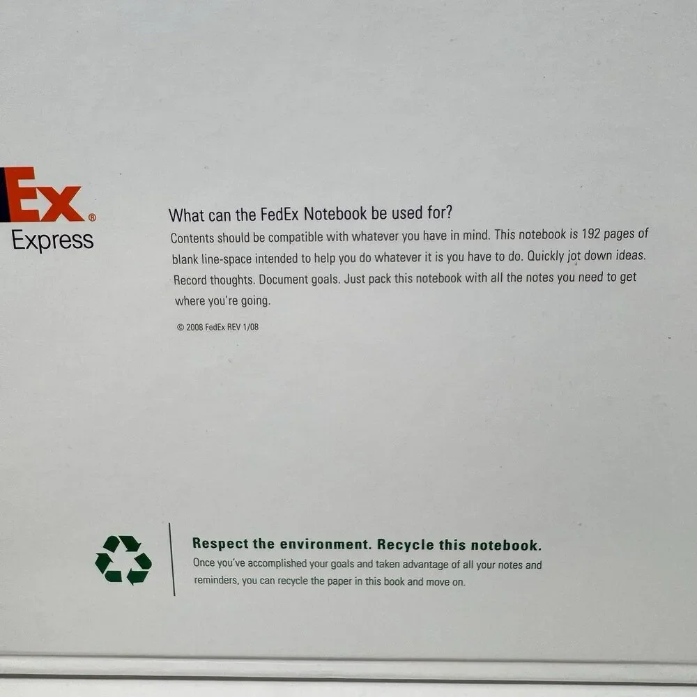 FedEx Express The World On Time Hardcover Notebook 192 Pages Set of 3 NEW UNUSED
